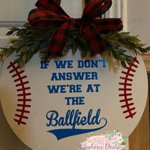 baseball door hanger